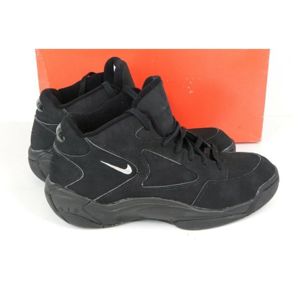 NOS Vintage 90s Nike Air Hops Basketball Shoes Sneakers Black main image 8